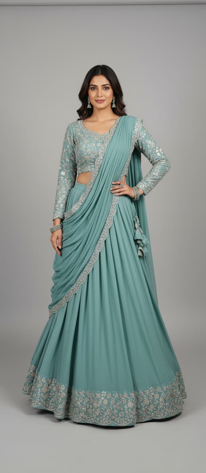 Wine Red Cocktail Saree