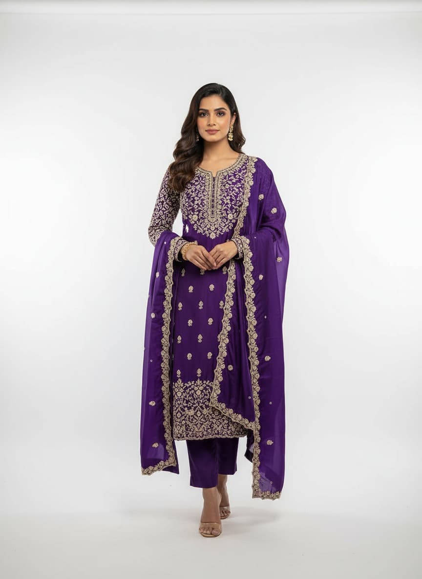 Sky Blue Festive Kurti