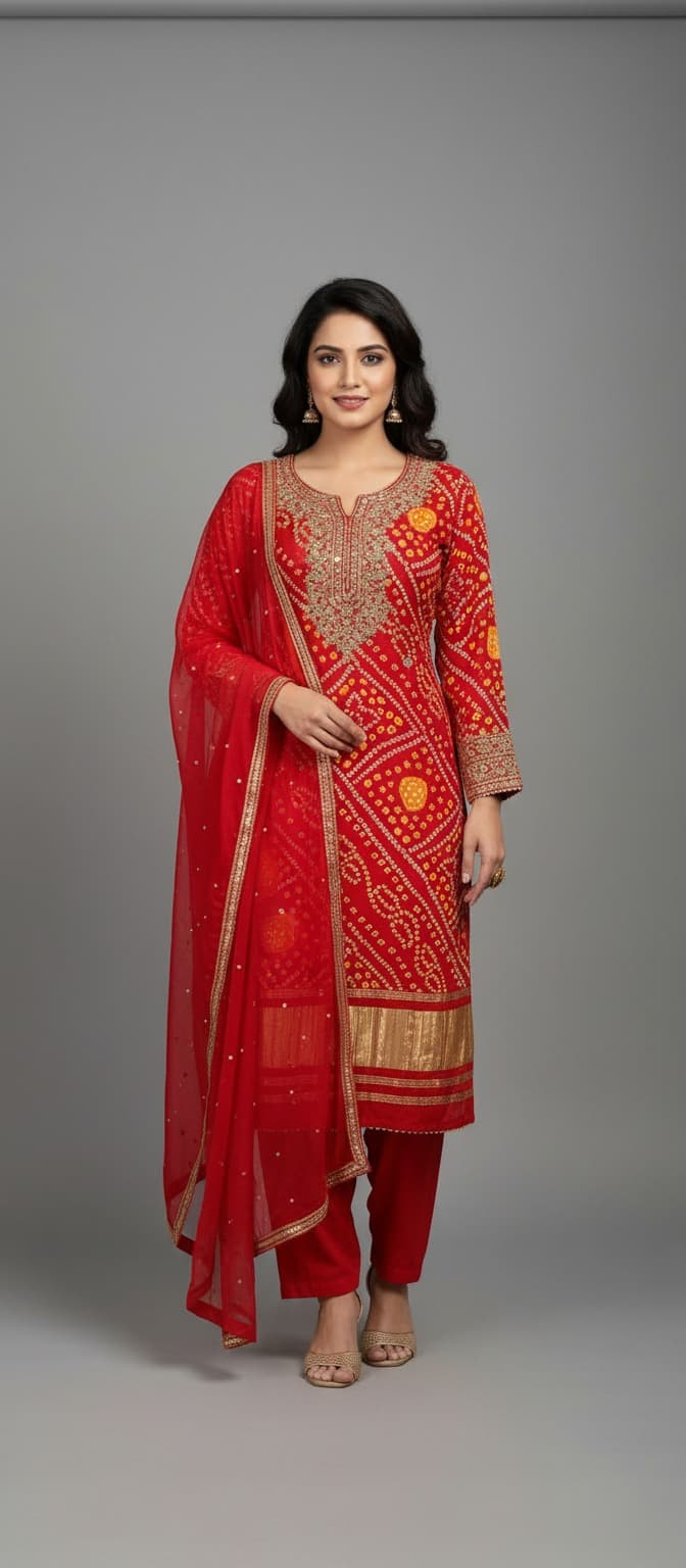 Teal Stone-Studded Saree