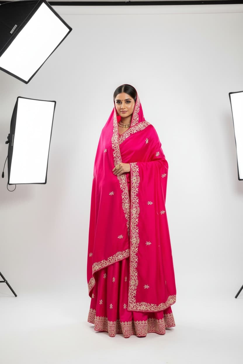 Handloom Green Khadi Saree